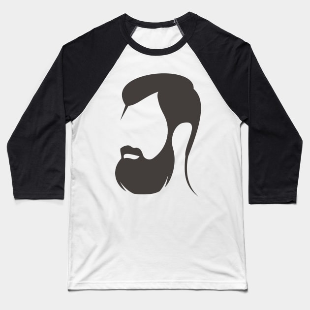 Islam - Beard Man Baseball T-Shirt by ahmadzakiramadhan